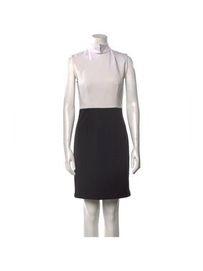 Anne Fontaine Women's Black/White Colorblock Sheath Dress Size 44/US 12